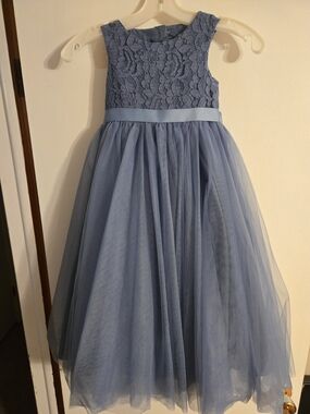 David's Bridal Flowe Girl Dress- Sweetheart Back